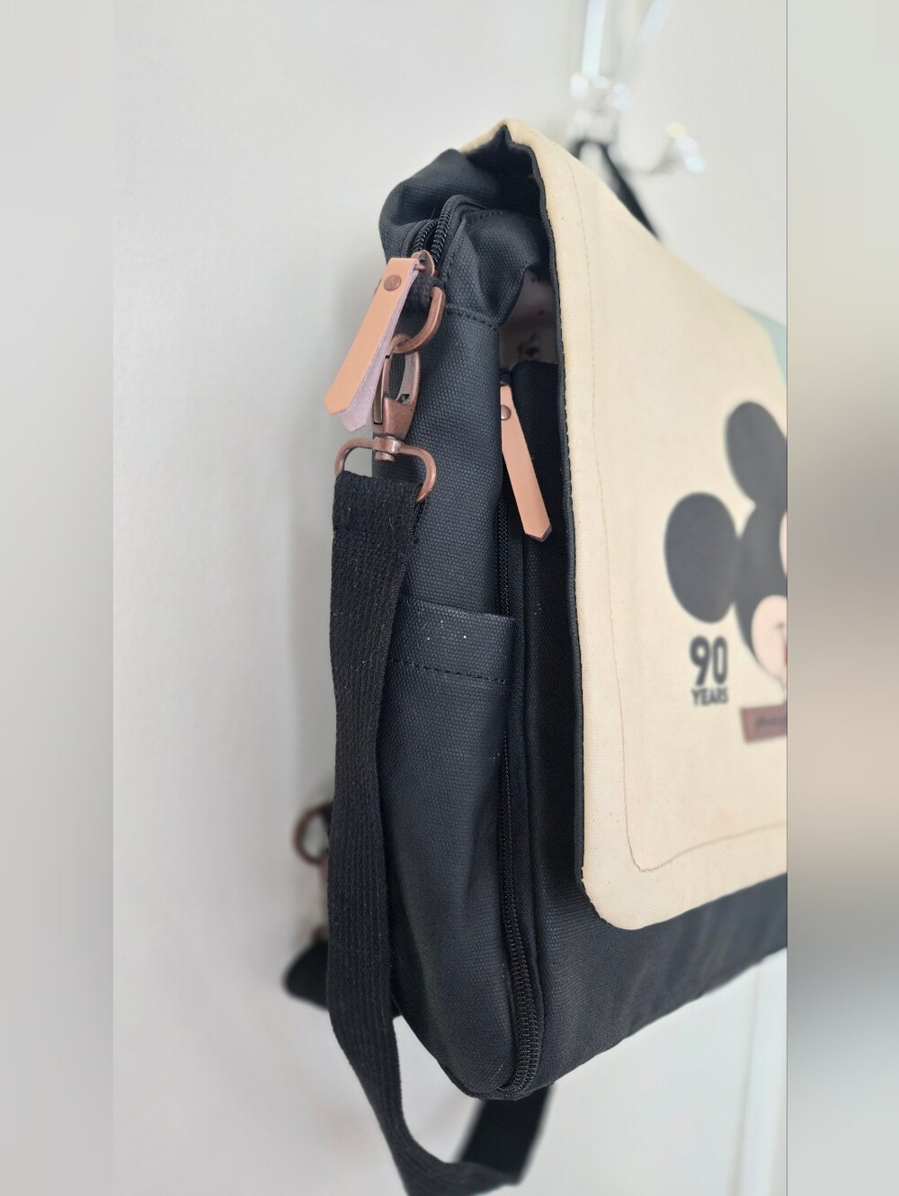 Petunia Pickle Bottom Disney Mickey Mouse 90th Blocked Boxy Diaper Bag Backpack - Picture 4 of 10